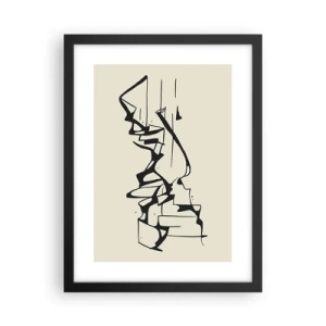 Poster in einem schwarzem Rahmen - Vielleicht eine Landschaft - 30x40 cm