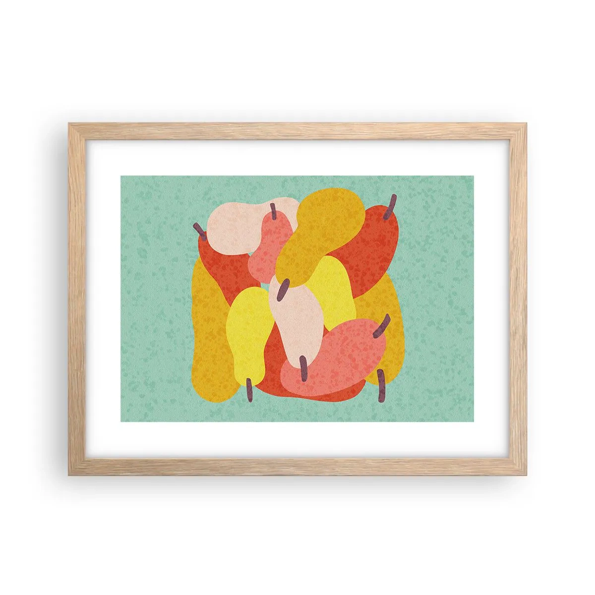 Poster in einem Rahmen aus heller Eiche - Probieren Sie die Sommersonne - 40x30 cm