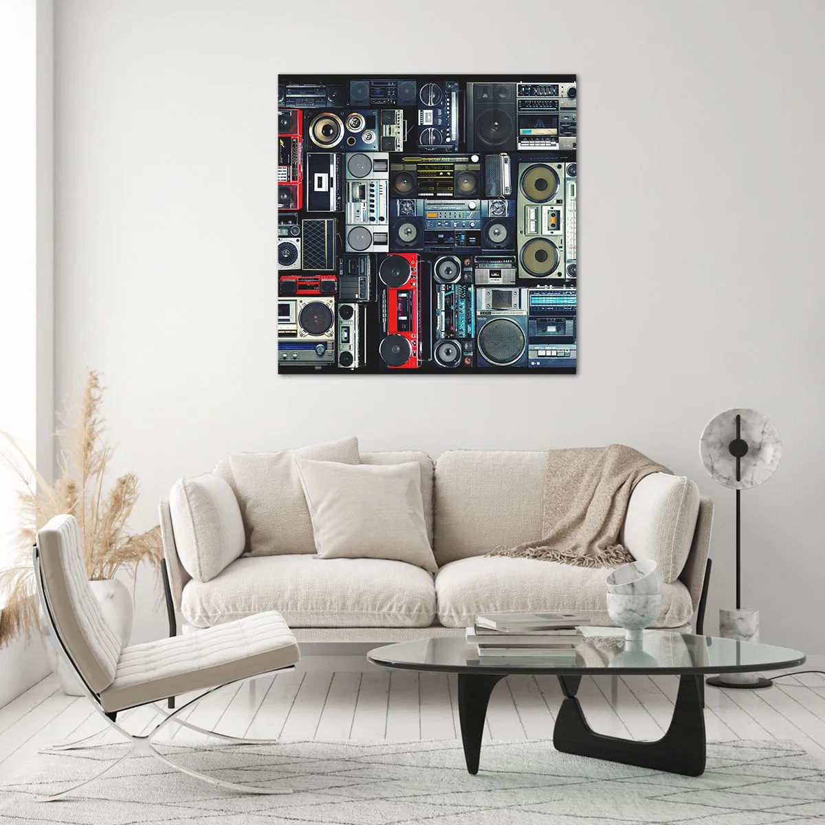 Glasbild - Bild auf glas - Sehnsucht nach den 1980er Jahren - 40x40 cm