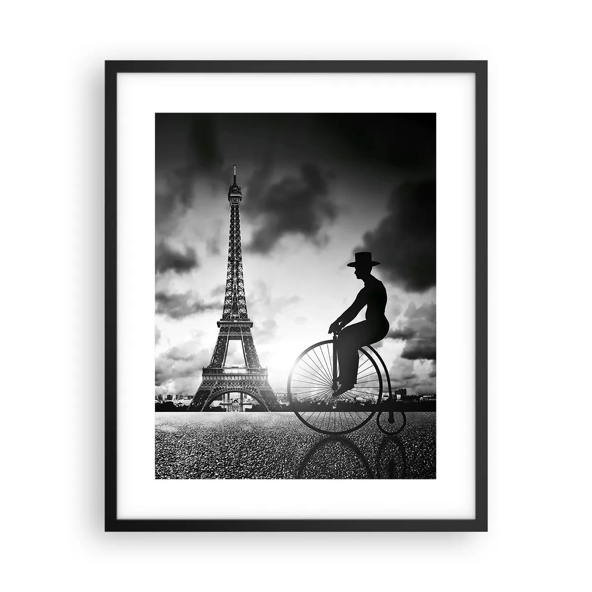 Poster in einem schwarzem Rahmen - Sehnsucht nach Belle Epoque - 40x50 cm