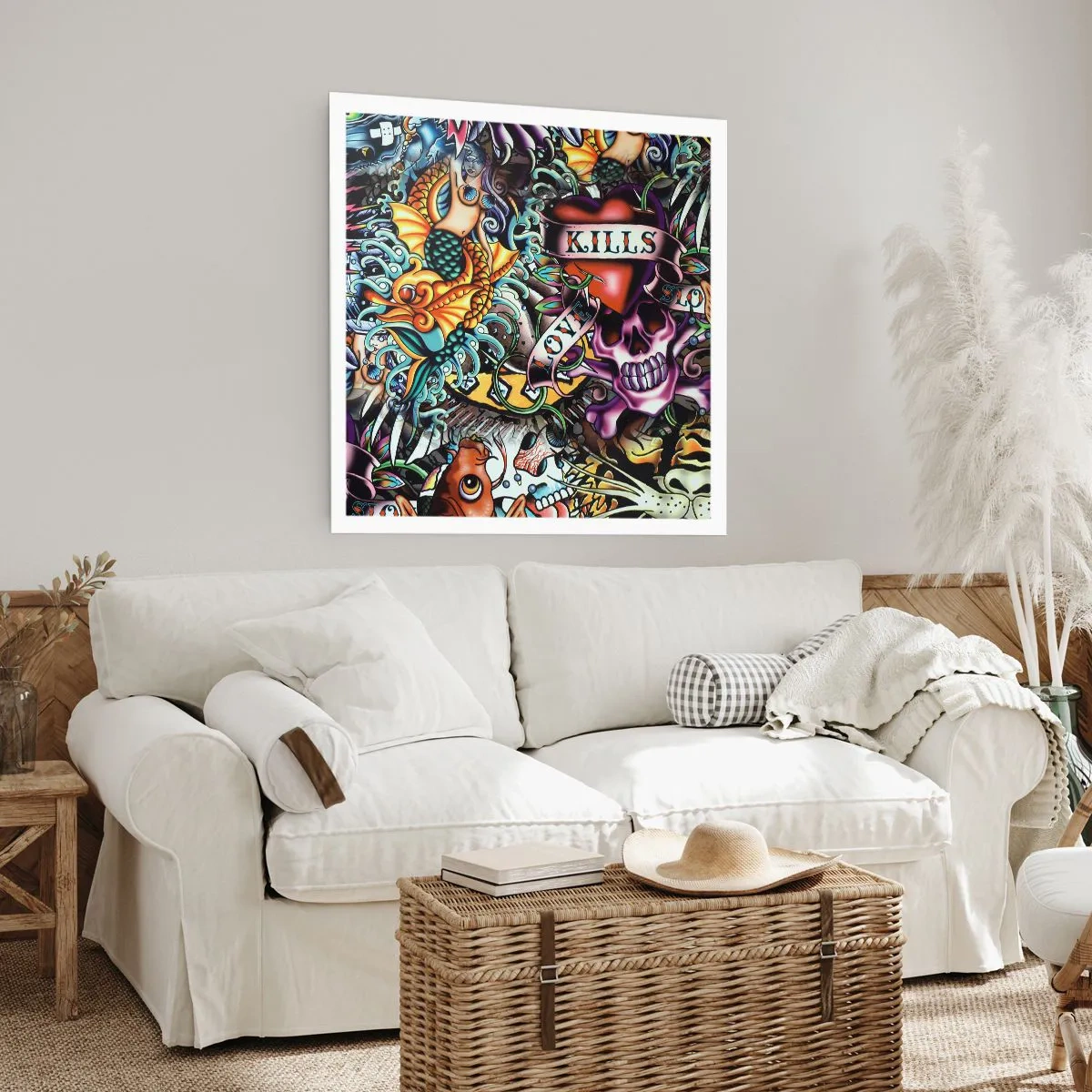 Poster - Der Traum des Tätowierers - 50x50 cm