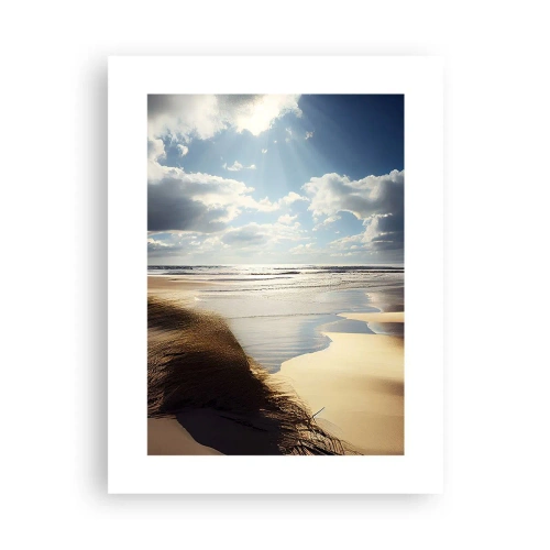 Poster - Strand, wilder Strand - 30x40 cm