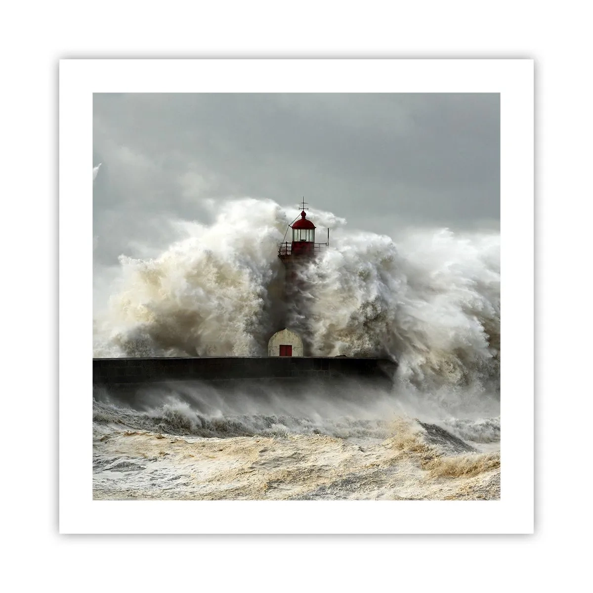 Poster - Die Wut des Ozeans - 50x50 cm