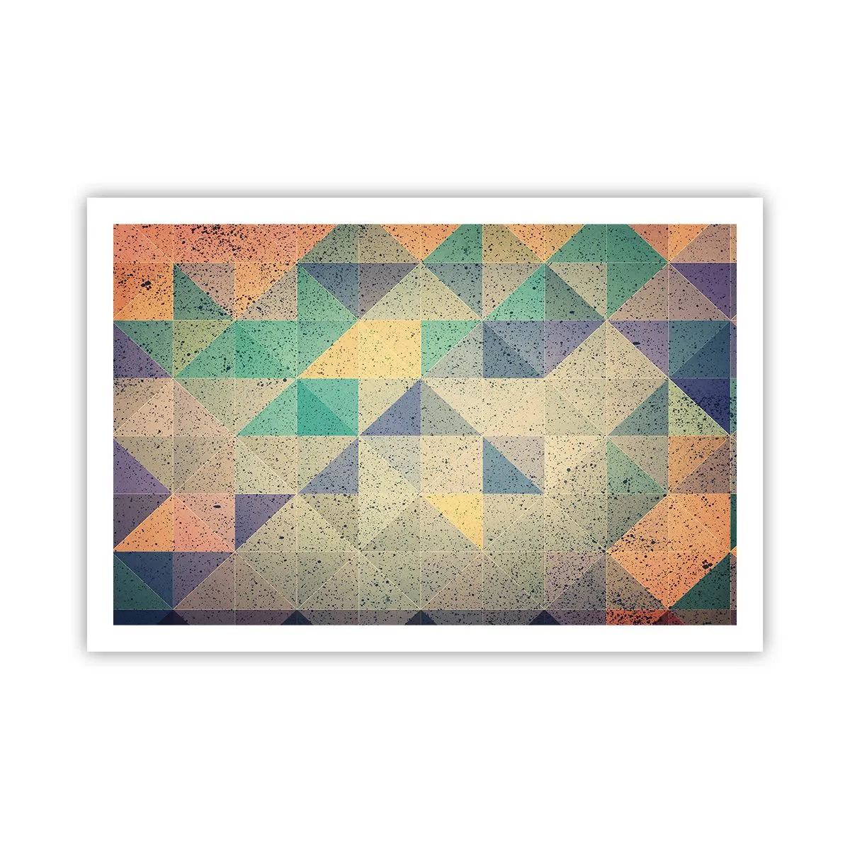 Poster - Republik der Dreiecke - 91x61 cm