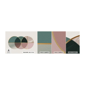 Fototapeten Muster Selbstklebend Deluxe Sticker - Ein Rad hinter dem anderen… - Abstraktion, Stück, Modernes Muster - 100x30 cm