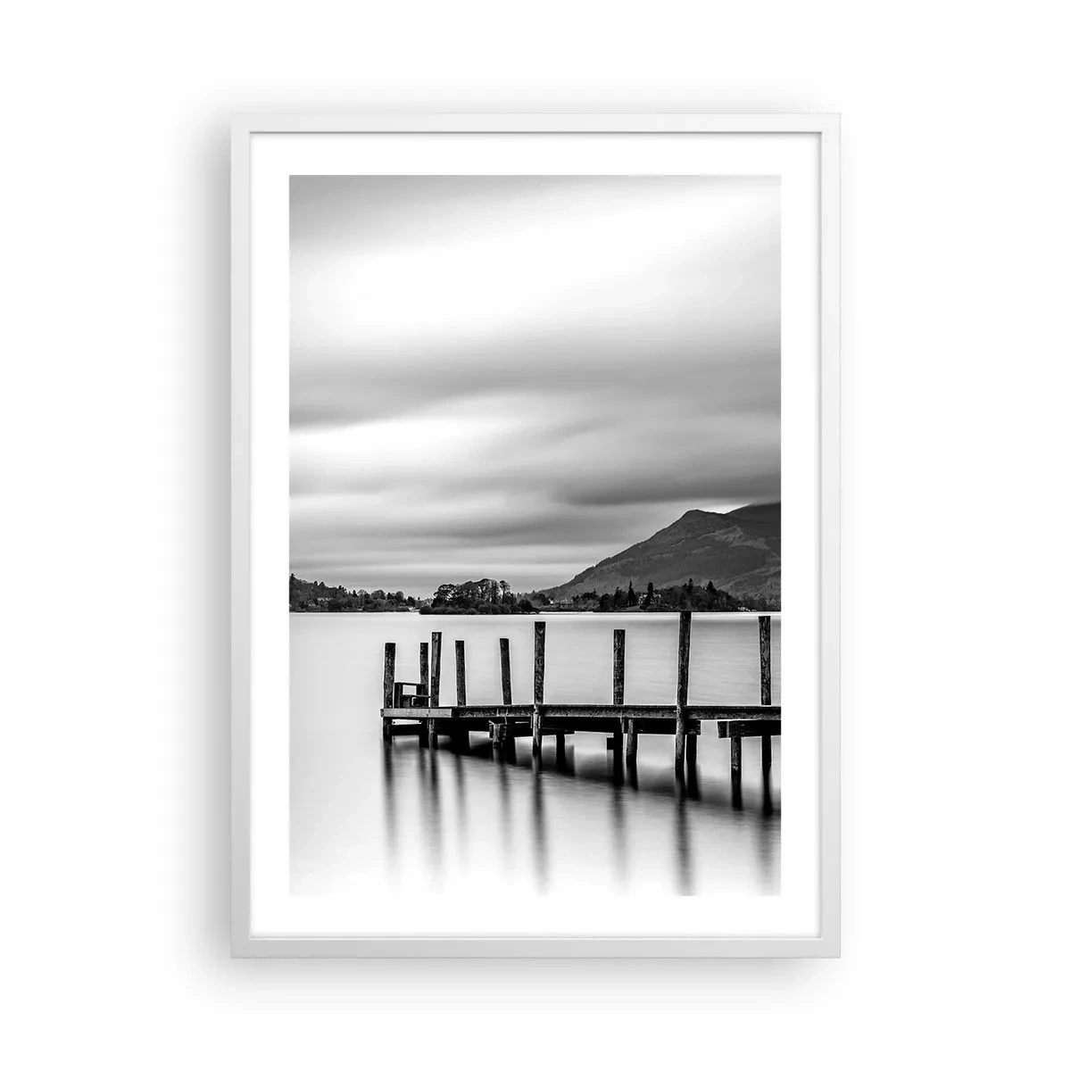 Poster in einem weißen Rahmen - Milde und Kraft - 50x70 cm