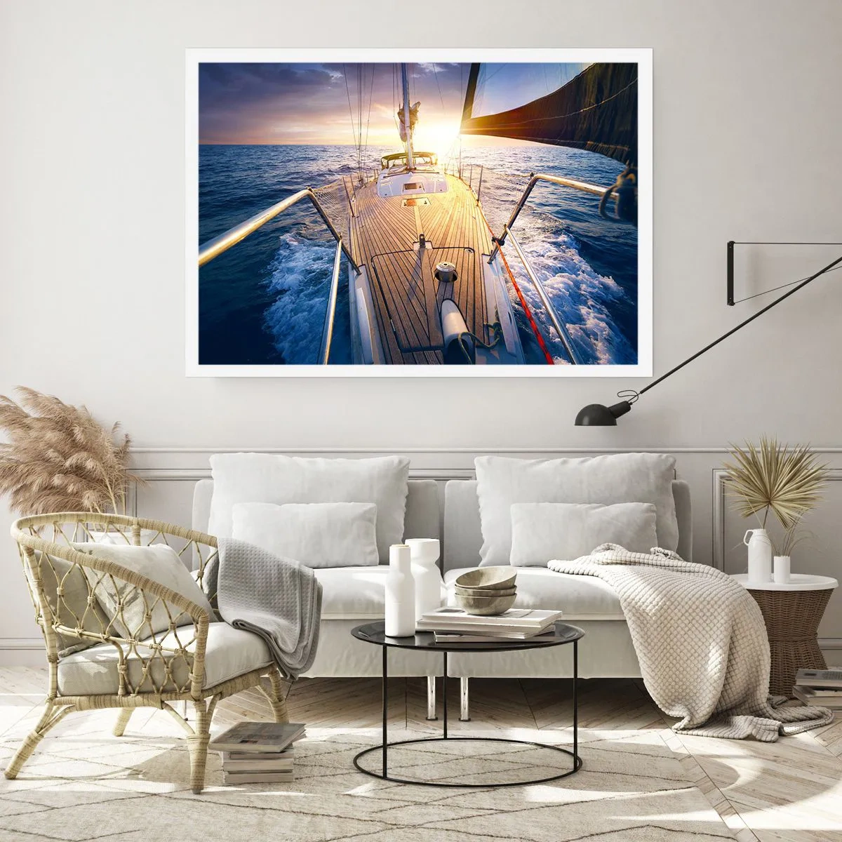 Poster - Laufen unter den Wellen - 91x61 cm