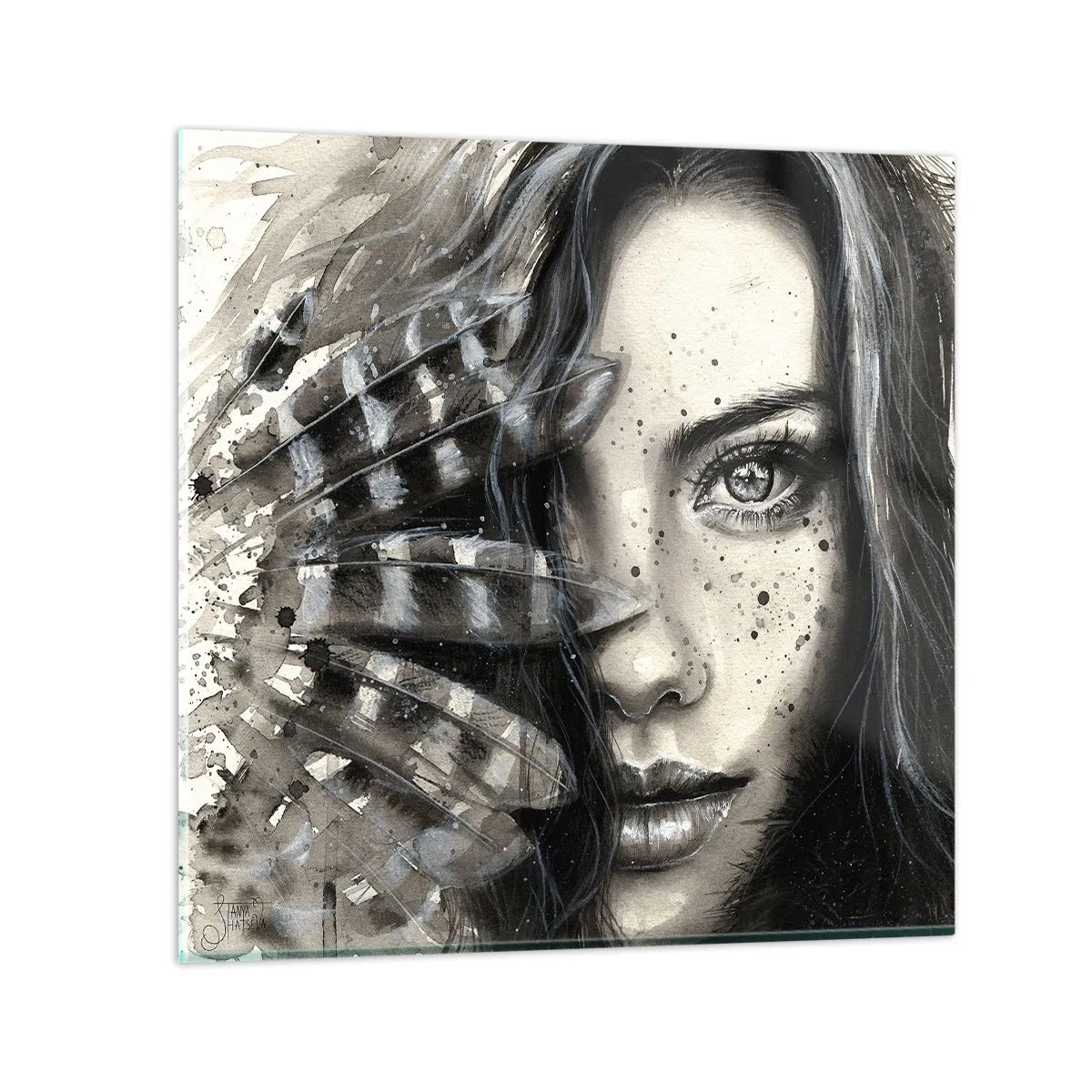 Glasbild - Bild auf glas - Wilde Schönheit - 50x50 cm