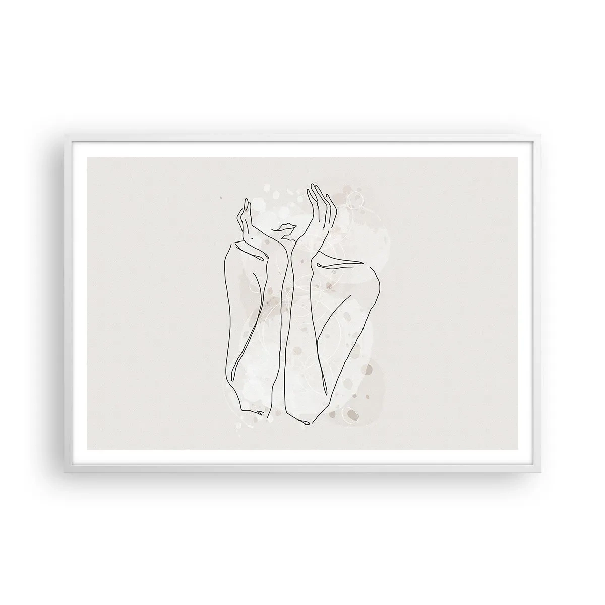 Poster in einem weißen Rahmen - Ein träumerischer Moment - 100x70 cm