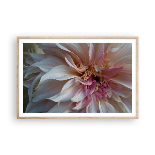 Poster in einem Rahmen aus heller Eiche - Blühende Frische - 91x61 cm
