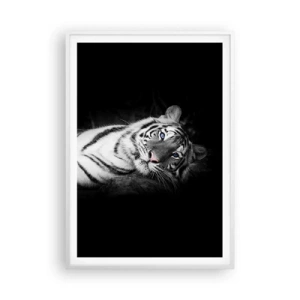 Poster in einem weißen Rahmen - Wildnis und Frieden - 70x100 cm