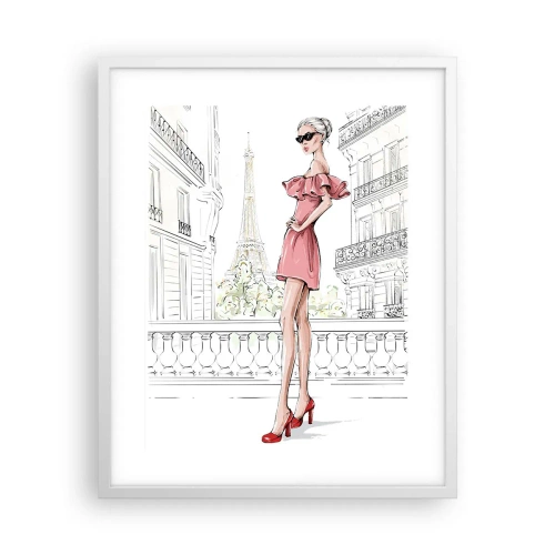 Poster in einem weißen Rahmen - Modekunst - 40x50 cm