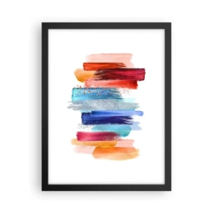 Poster in einem schwarzem Rahmen - Auf und ab - 30x40 cm
