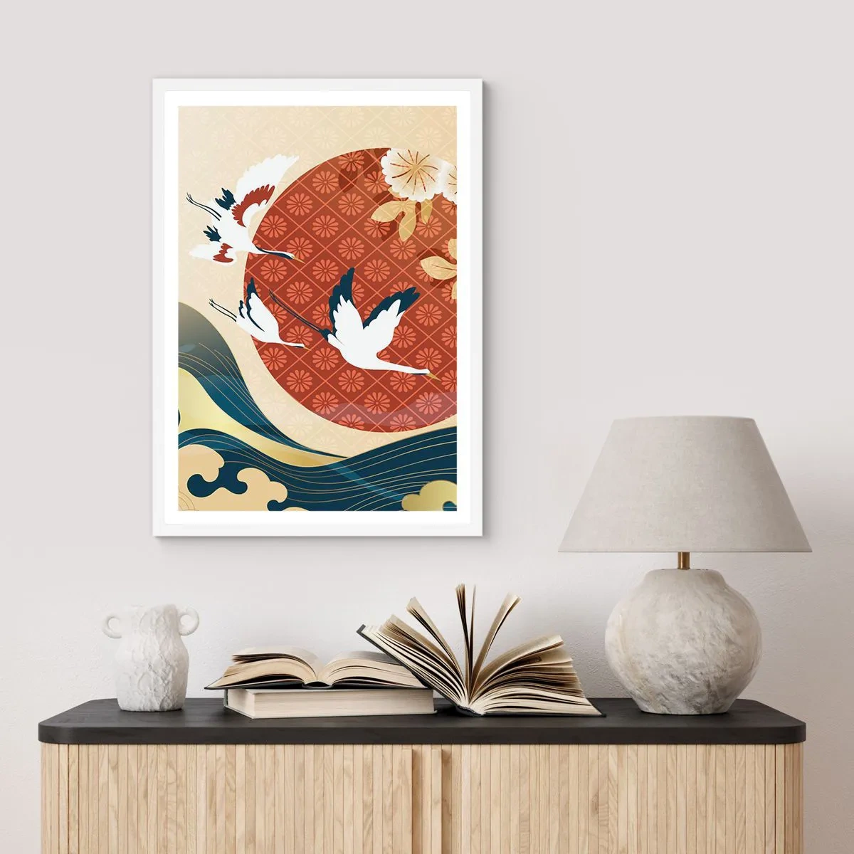 Poster in einem weißen Rahmen - Japanisches Märchen - 30x40 cm