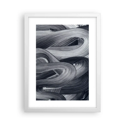 Poster in einem weißen Rahmen - Die Fließfähigkeit der Realität - 30x40 cm