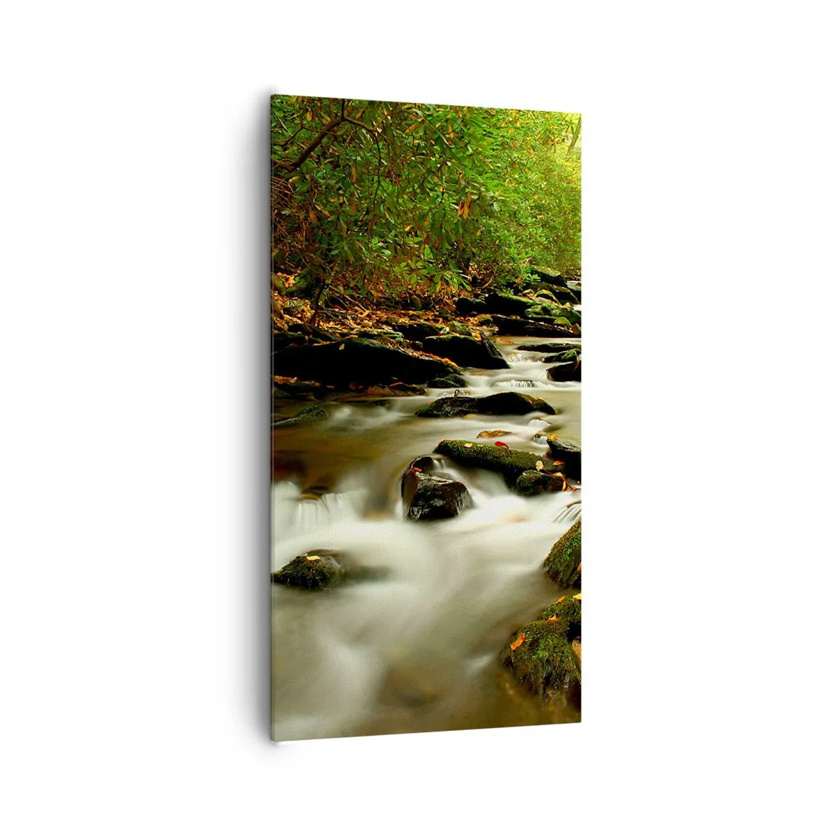 Bild auf Leinwand - Leinwandbild - Wie flüssiges Silber - 65x120 cm