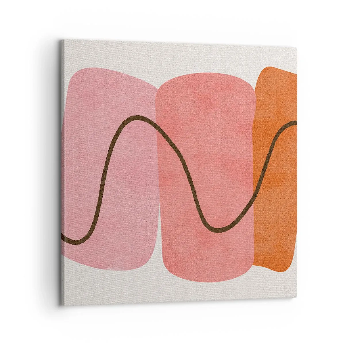 Bild auf Leinwand - Leinwandbild - Sanfte Bewegung der Formen - 60x60 cm