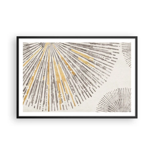 Poster in einem schwarzem Rahmen - Schönheit des Strahls - 91x61 cm