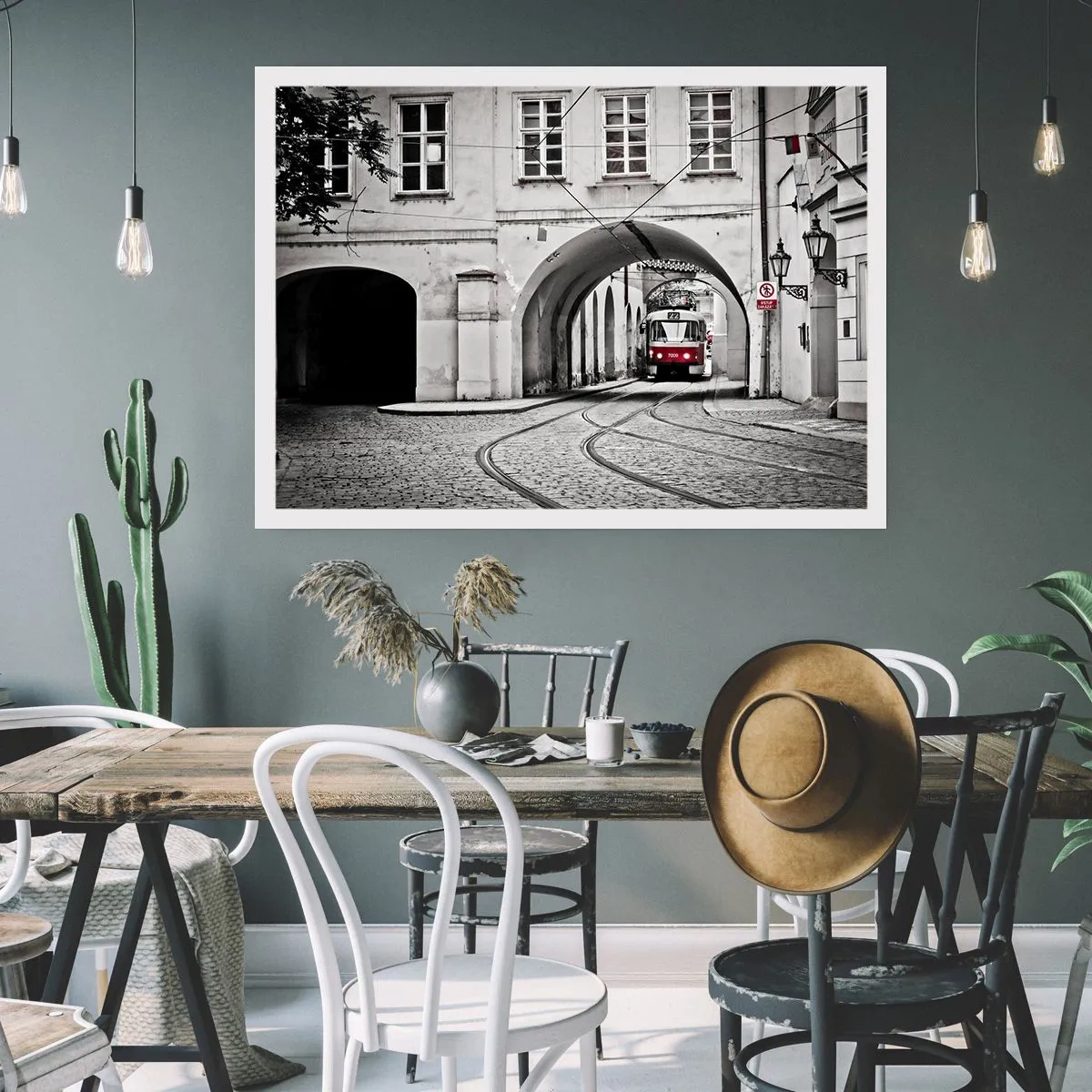 Poster - Durch das Stadtlabyrinth - 70x50 cm