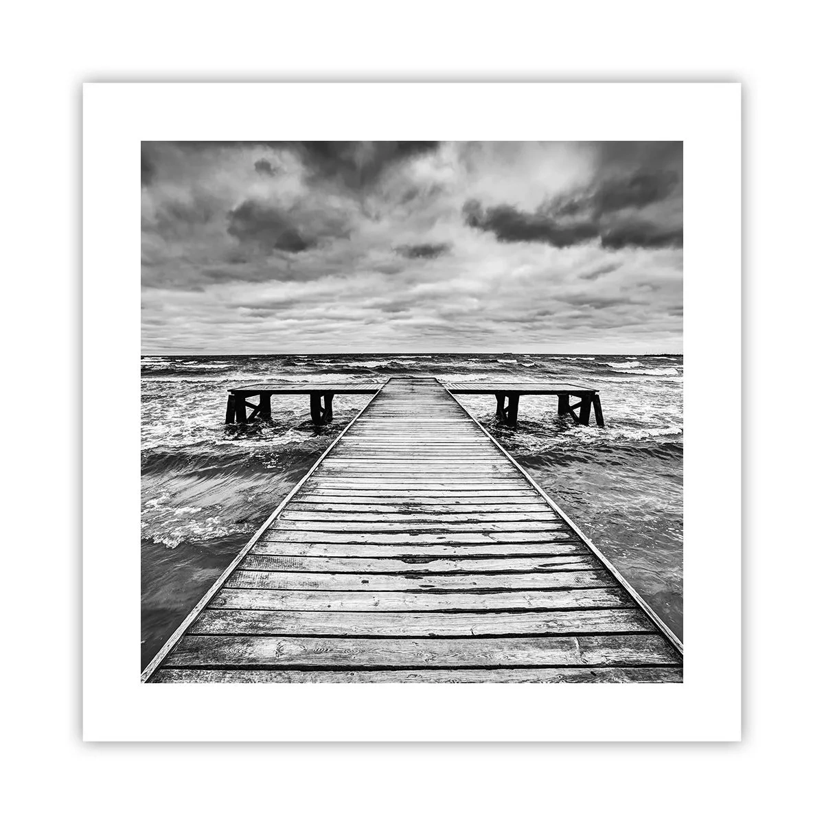 Poster - Ich warte darauf, dass der Wind wegjagt... - 40x40 cm