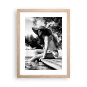Poster in einem Rahmen aus heller Eiche - Sommertraum - 30x40 cm