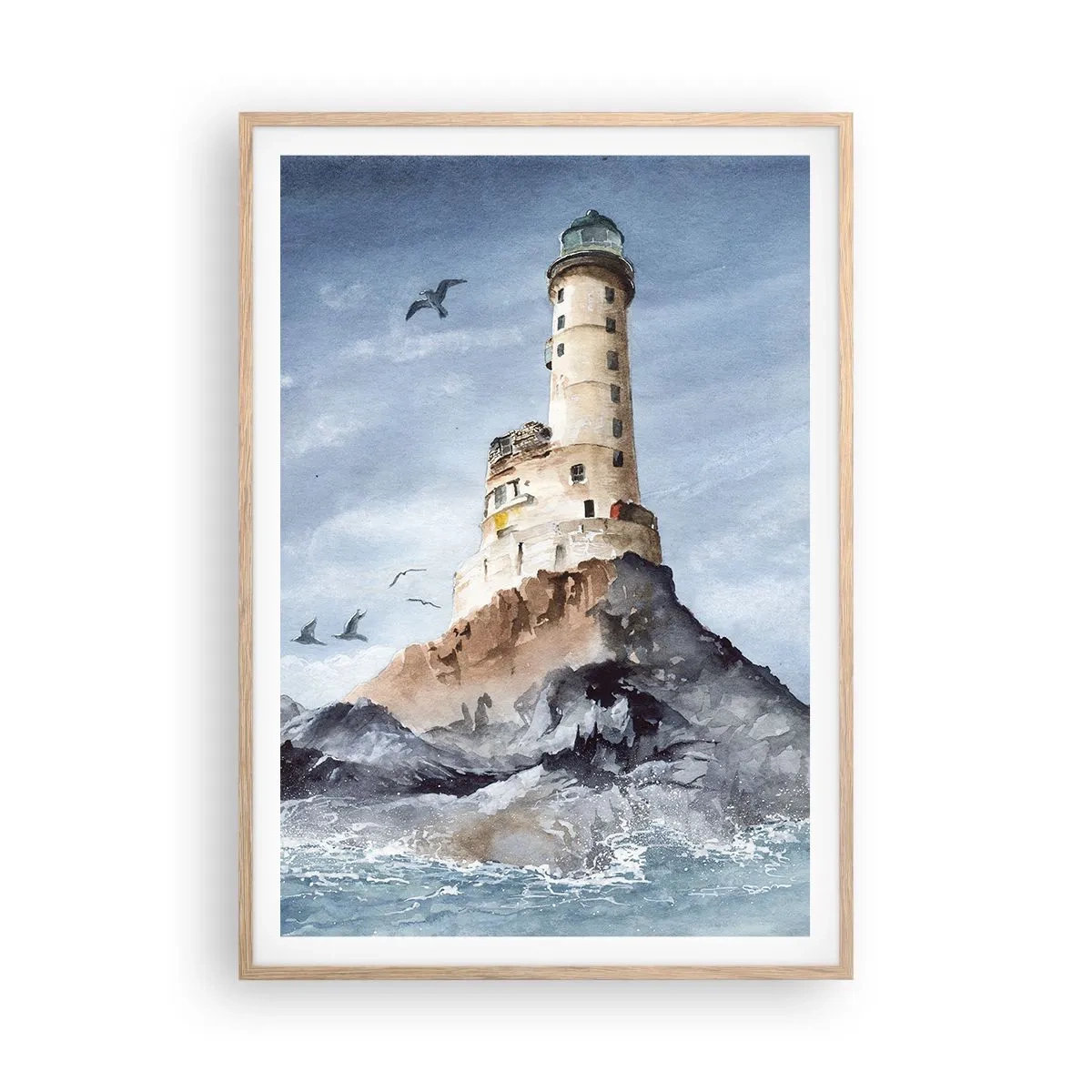 Poster in einem Rahmen aus heller Eiche - Unbesiegbar - 70x100 cm