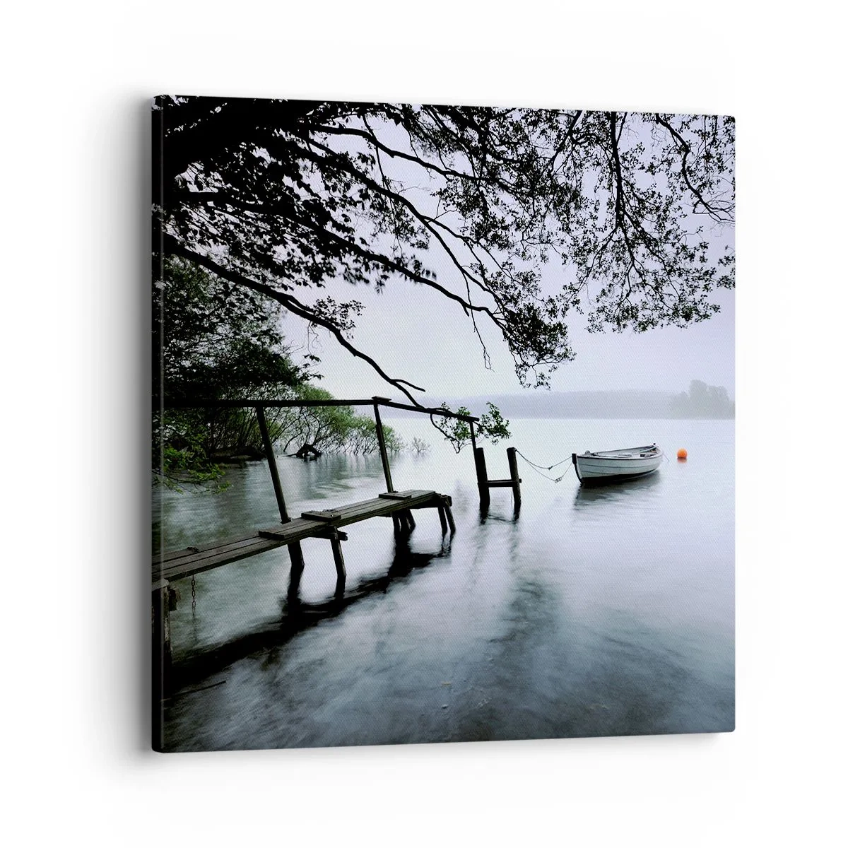 Bild auf Leinwand - Leinwandbild - Du ruhst dich schon aus - 40x40 cm