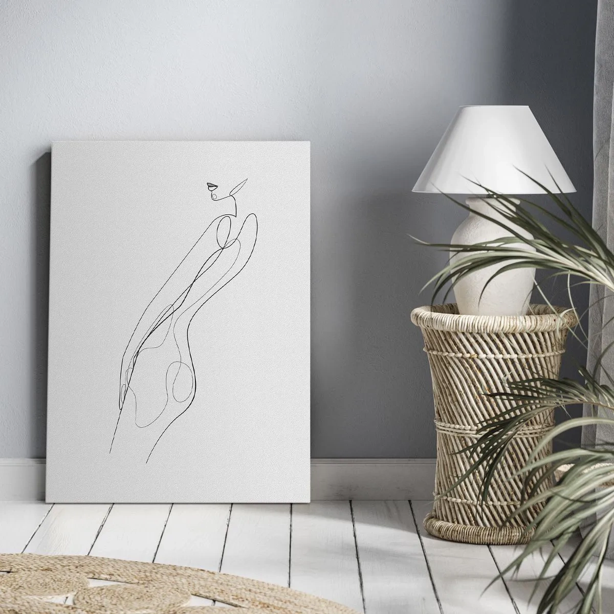 Bild auf Leinwand - Leinwandbild - Bloß ein Versprechen - 45x80 cm