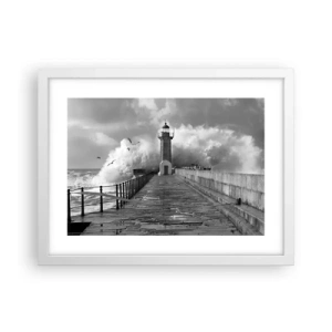 Poster in einem weißen Rahmen - Furchtlos - 40x30 cm