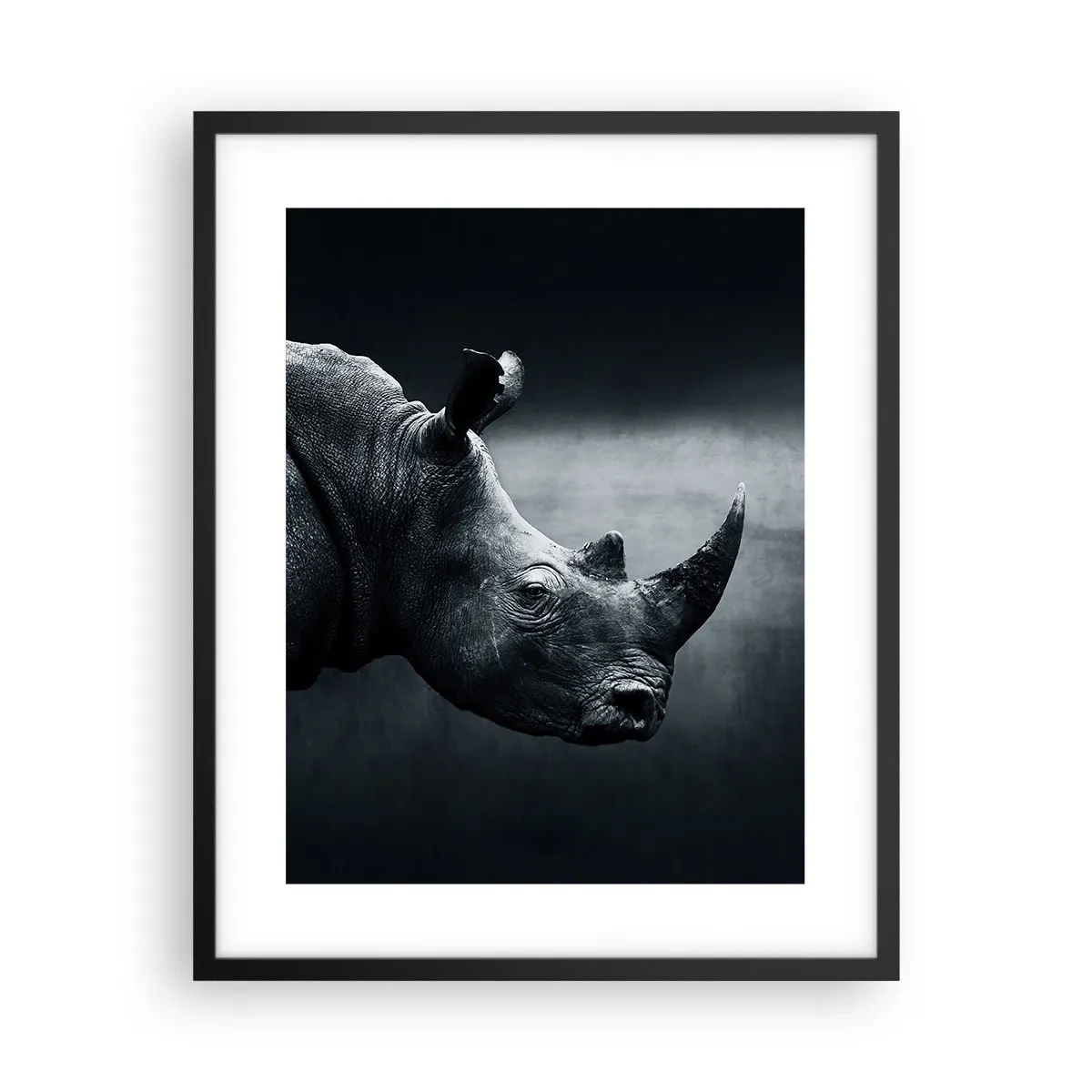 Poster in einem schwarzem Rahmen - Richtiges Profil - 40x50 cm