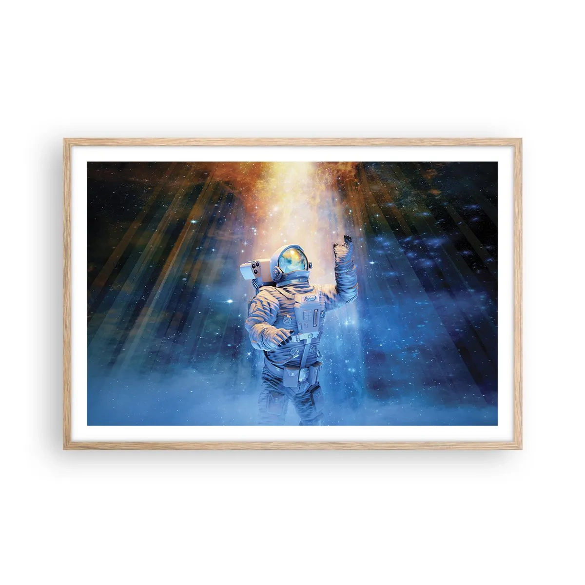 Poster in einem Rahmen aus heller Eiche - Endlich am Ende - 91x61 cm