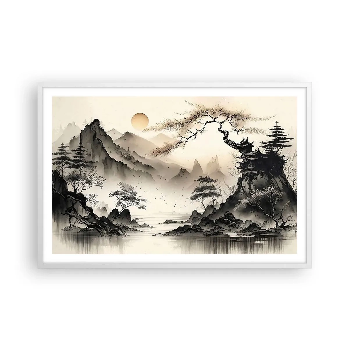 Poster in einem weißen Rahmen - Einzigartiger Charme des Orients - 91x61 cm