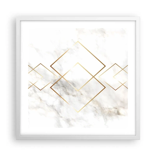 Poster in einem weißen Rahmen - Ein Blick in die Unendlichkeit - 50x50 cm