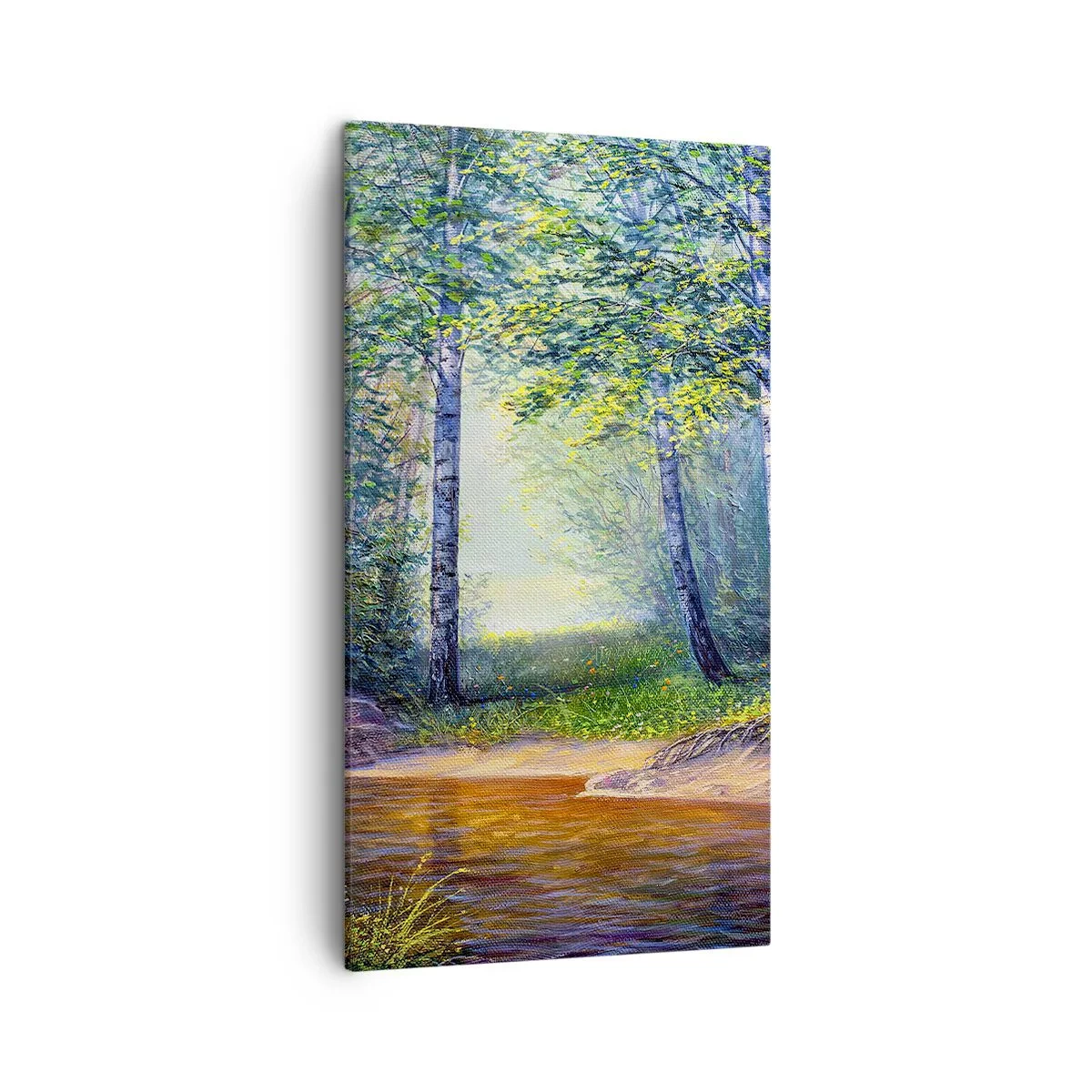 Bild auf Leinwand - Leinwandbild - Idyllische Landschaft - 45x80 cm