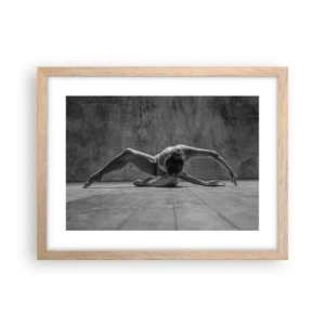 Poster in einem Rahmen aus heller Eiche - Symmetrie gefunden - 40x30 cm