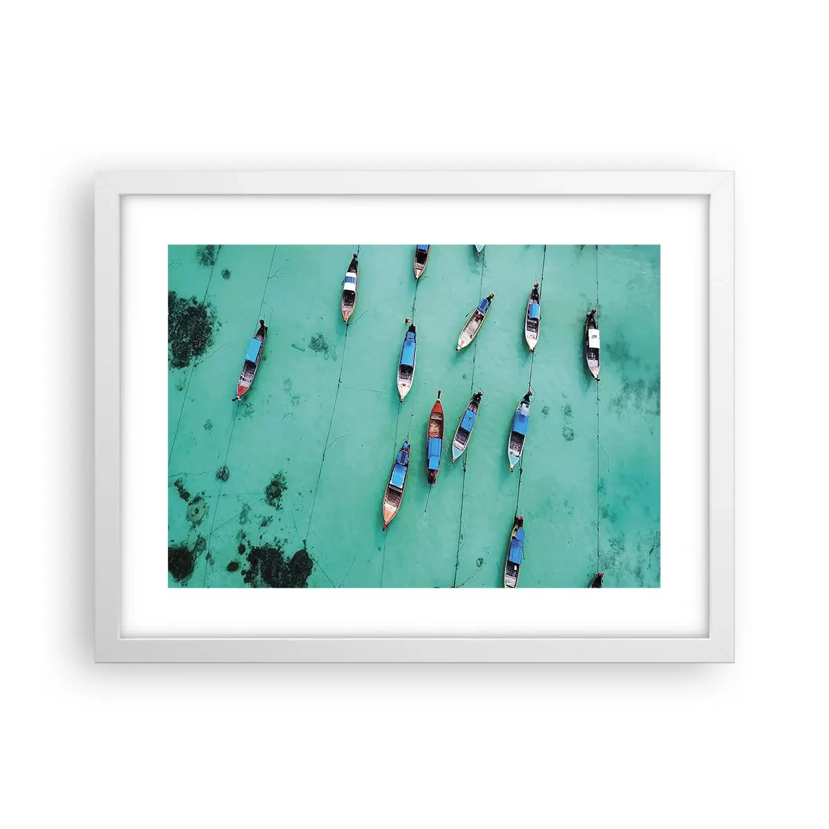 Poster in einem weißen Rahmen - In freudiger Erwartung - 40x30 cm