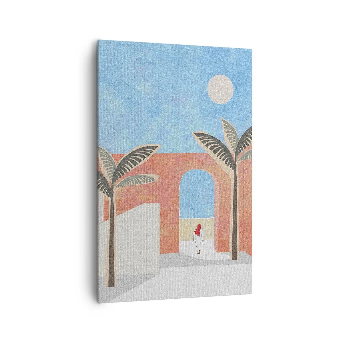 Bild auf Leinwand - Leinwandbild - Arabischer Tag - 80x120 cm