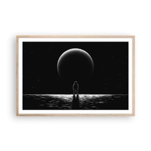 Poster in einem Rahmen aus heller Eiche - Angesicht zu Angesicht - 91x61 cm