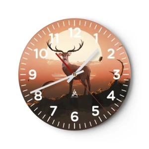 Wanduhr - Glasuhr - Diese Nacht ist anders als jede andere - 30x30 cm