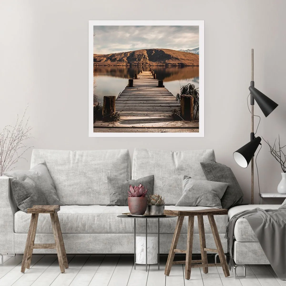 Poster - Landschaft in Stille - 30x30 cm