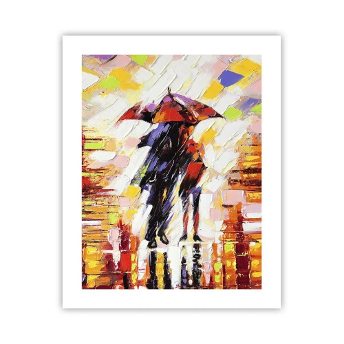 Poster - Gemeinsam durch die Nacht und den Regen - 40x50 cm