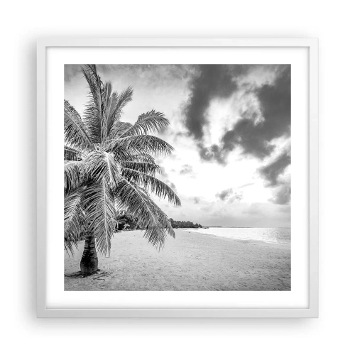 Poster in einem weißen Rahmen - Wenn du dich nach Einsamkeit sehnst ... - 50x50 cm