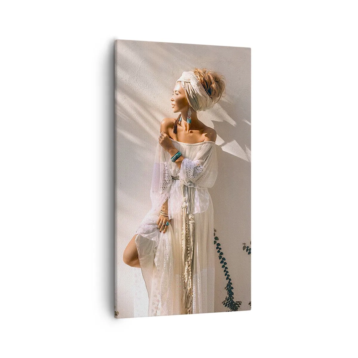 Bild auf Leinwand - Leinwandbild - Die Sonne und das Mädchen - 55x100 cm