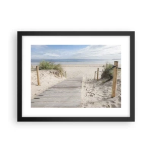 Poster in einem schwarzem Rahmen - Bis zum Horizont - 40x30 cm