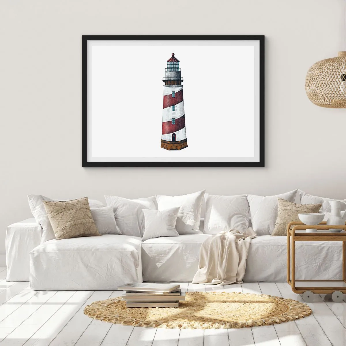 Poster in einem schwarzem Rahmen - Immer auf der Hut - 91x61 cm