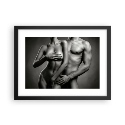 Poster in einem schwarzem Rahmen - Adam und Ewa - 40x30 cm