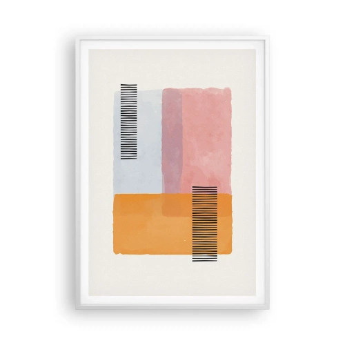 Poster in einem weißen Rahmen - Von Ecke zu Ecke - 70x100 cm