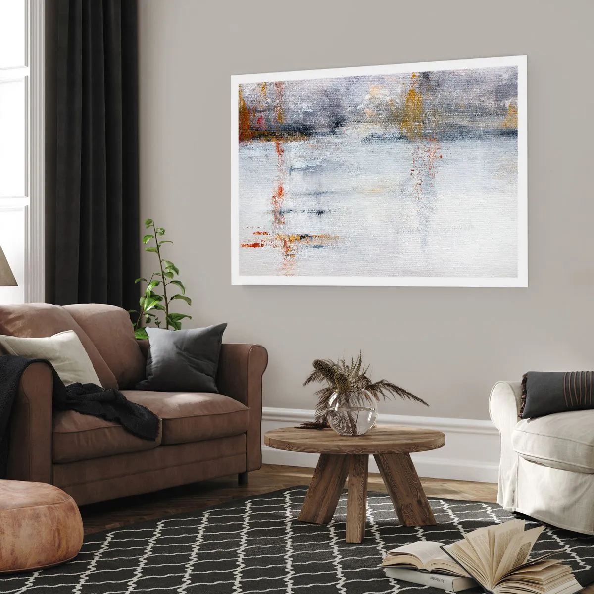 Poster - Hinter dem Luftvorhang - 40x30 cm