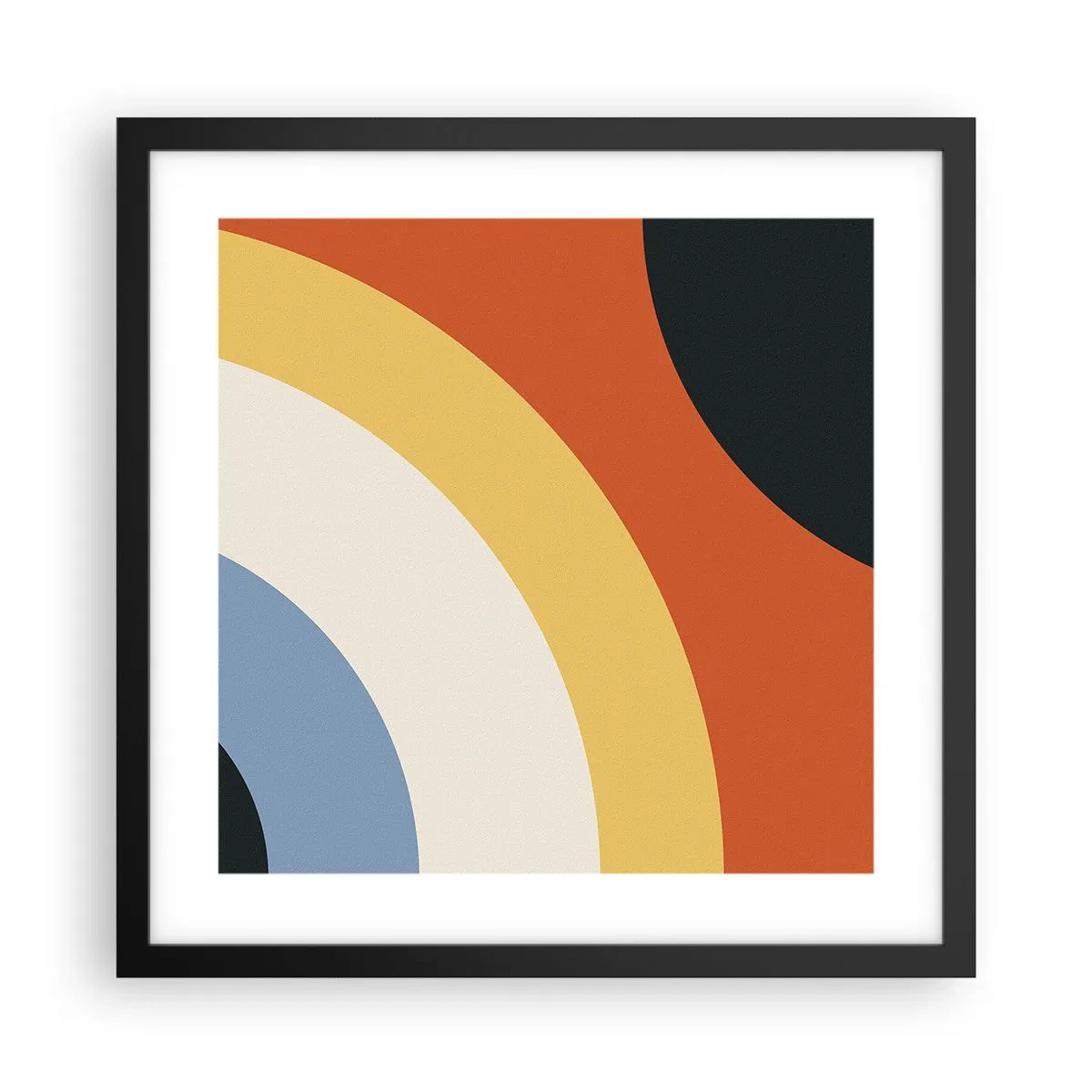 Poster in einem schwarzem Rahmen - Zu mir selbst - 40x40 cm