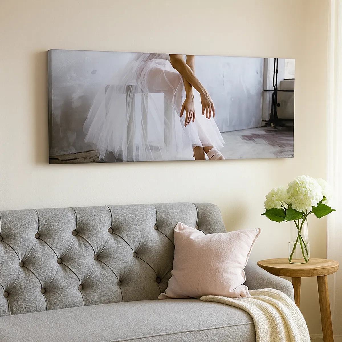 Bild auf Leinwand - Leinwandbild - Bevor die Rampe leuchtet - 30x30 cm